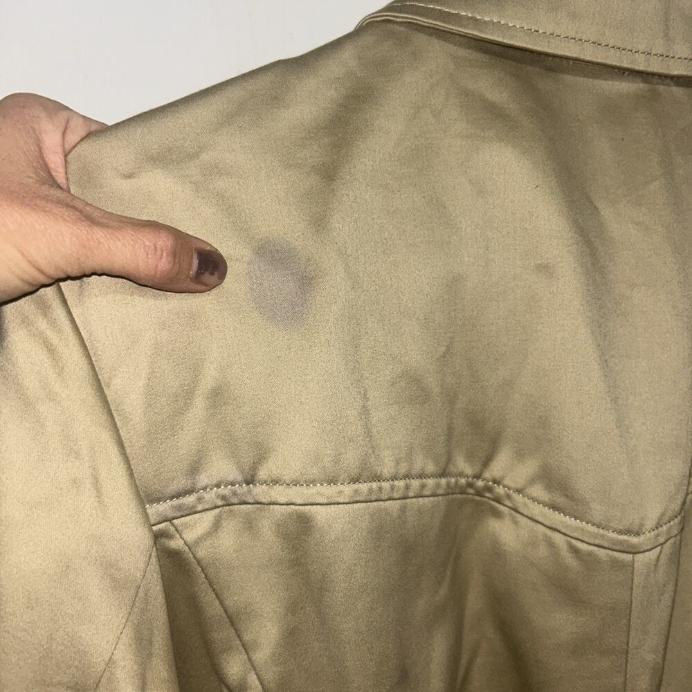 Y2K Old Navy Tan Trench Coat Women’s XL Belt - Picture 5 of 6